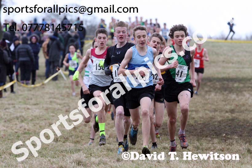 Boys under-15s, 2018 Northern Cross Country Champs., Harewood House, Leeds. Photo: David T. Hewitson/Sports for All Pics